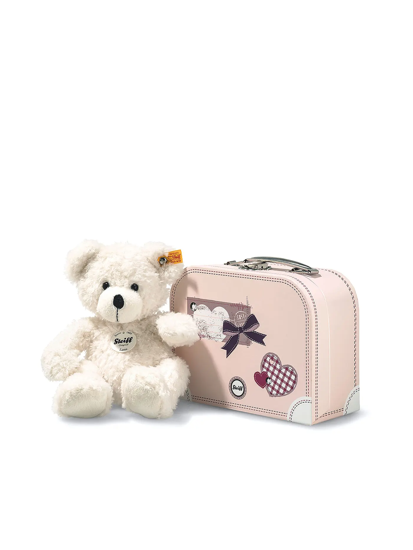 STEIFF | Lotte Teddybär im Koffer weiss 28cm | 